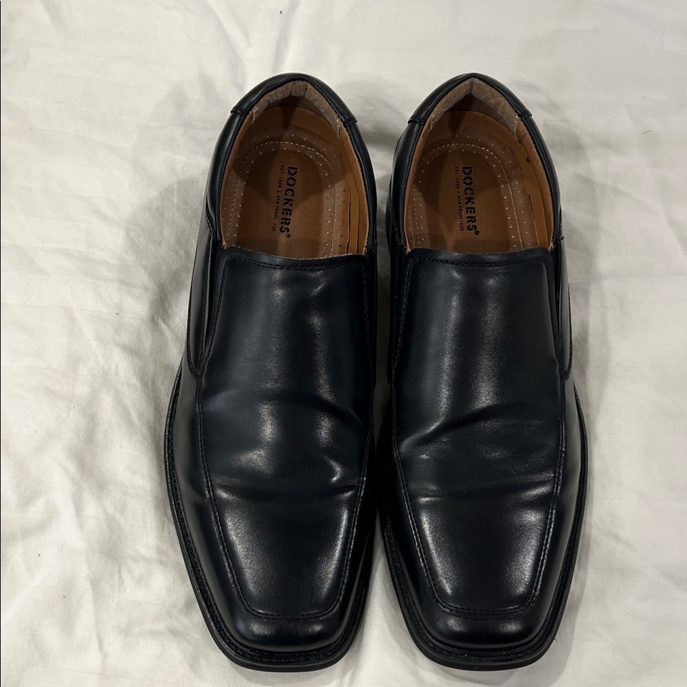Dockers Men's Black Leather Loafers